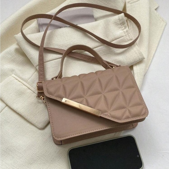 ⚠️Clearance Khaki Mini Quilted Square Crossbody Bag - Picture 3 of 6